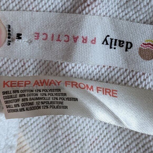 Anthropologie x Daily Practice Cropped Off Shoulder Sweatshirt Floral Medium - Picture 4 of 7